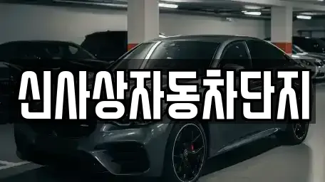 부산광역시 사상구 감전동 중고차 전문 신사상자동차단지