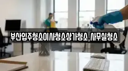 부산입주청소이사청소상가청소,사무실청소