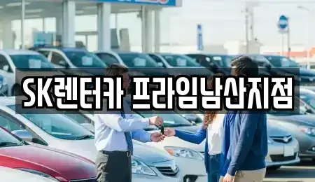 서울 성동구 금호동4가 렌트카 전문 SK렌터카 프라임남산지점