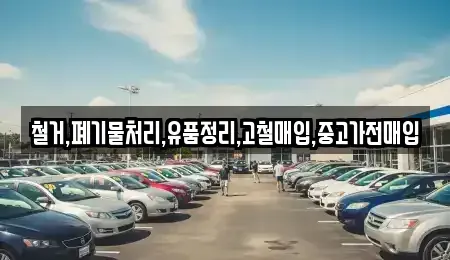 서울 성동구 금호동4가 중고차매입 전문 철거,폐기물처리,유품정리,고철매입,중고가전매입