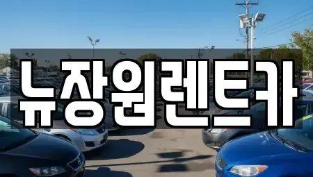 서울 용산구 이태원동 렌트카 전문 뉴장원렌트카