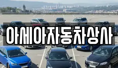 서울 용산구 이태원동 중고차 전문 아세아자동차상사