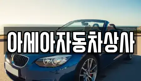 서울 용산구 이태원동 중고차매매 전문 아세아자동차상사