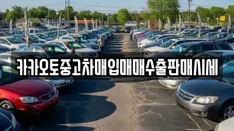 서울 용산구 이태원동 중고차매입 전문 카카오토중고차매입매매수출판매시세