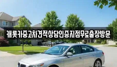 서울 종로구 평창동 중고차매매 전문 캐롯카중고차견적상담인증지점무료출장방문