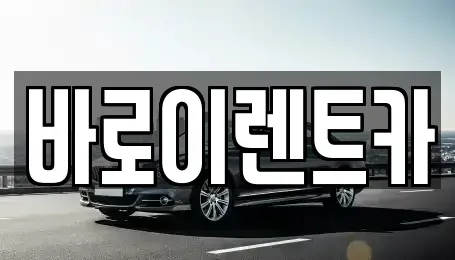 서울특별시 구로구 개봉동 렌트카 전문 바로이렌트카