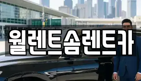 서울특별시 구로구 개봉동 렌트카 전문 월렌트솜렌트카