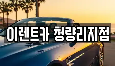 서울특별시 동대문구 청량리동 장기렌트카 전문 이렌트카 청량리지점