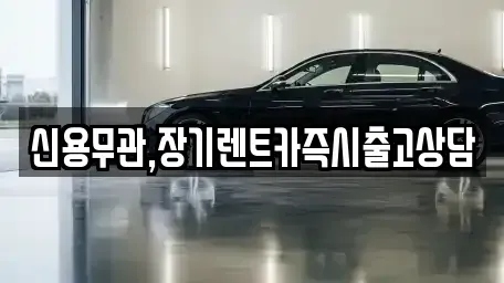 서울특별시 영등포구 양화동 장기렌트카 전문 신용무관,장기렌트카즉시출고상담