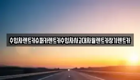 서울특별시 용산구 동빙고동 장기렌트카 전문 수입차렌트카슈퍼카렌트카수입차사고대차월렌트카장기렌트카
