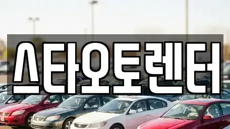 서울특별시 중구 묵정동 렌트카 전문 스타오토렌터