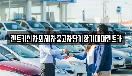 서울특별시 중랑구 묵동 장기렌트카 전문 렌트카신차외제차중고차단기장기대여렌트카