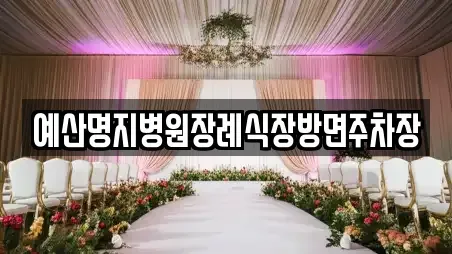 예산명지병원장례식장방면주차장