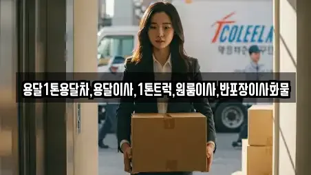 용달1톤용달차,용달이사,1톤트럭,원룸이사,반포장이사화물