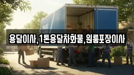 용달이사,1톤용달차화물,원룸포장이사