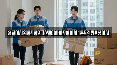 용달이사원룸투룸오피스텔이사사무실이사1톤트럭반포장이사