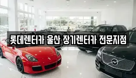 울산 남구 야음동 장기렌트카 전문 롯데렌터카 울산 장기렌터카 전문지점