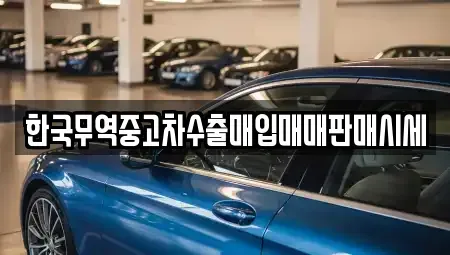 울산 동구 전하동 중고차 전문 한국무역중고차수출매입매매판매시세