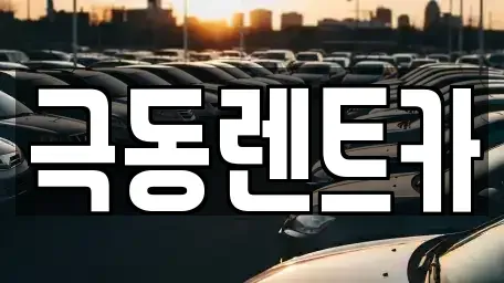 울산 북구 호계동 렌트카 전문 극동렌트카