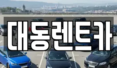 울산 북구 효문동 렌트카 전문 대동렌트카