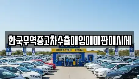 울산광역시 북구 진장동 중고차매입 전문 한국무역중고차수출매입매매판매시세