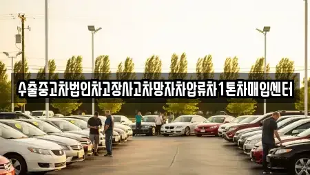 울산광역시 중구 다운동 중고차매입 전문 수출중고차법인차고장사고차망자차압류차1톤차매입센터