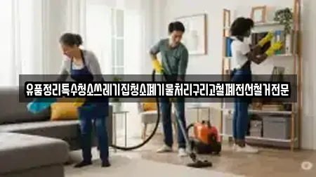 유품정리특수청소쓰레기집청소폐기물처리구리고철폐전선철거전문