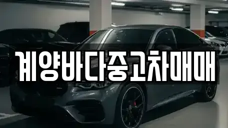 인천 계양구 중고차 전문 계양바다중고차매매
