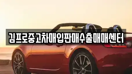 인천 계양구 중고차매입 전문 김프로중고차매입판매수출매매센터