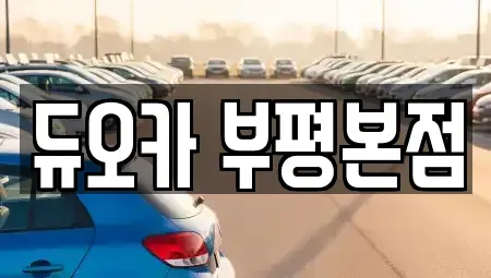 인천 계양구 효성동 장기렌트카 전문 듀오카 부평본점
