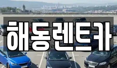 인천 서구 공촌동 렌트카 전문 해동렌트카