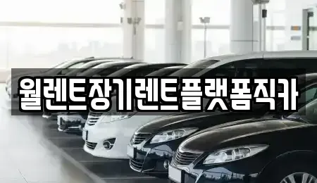 인천 서구 공촌동 장기렌트카 전문 월렌트장기렌트플랫폼직카