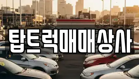 인천광역시 동구 송림동 중고차 전문 탑트럭매매상사