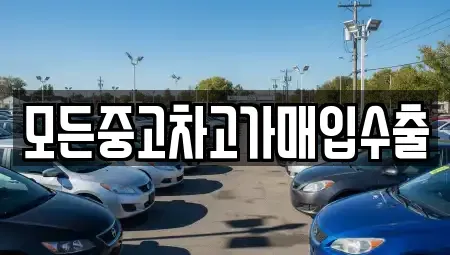 인천광역시 서구 경서동 중고차매입 전문 모든중고차고가매입수출
