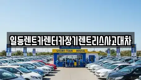 인천광역시 연수구 장기렌트카 전문 일등렌트카렌터카장기렌트리스사고대차