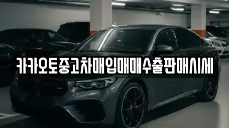 인천광역시 연수구 중고차매입 전문 카카오토중고차매입매매수출판매시세
