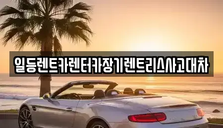 인천광역시 중구 유동 렌트카 전문 일등렌트카렌터카장기렌트리스사고대차