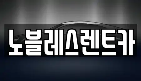 전남 목포시 옥암동 렌트카 전문 노블레스렌트카