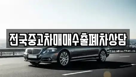 전남 목포시 창평동 중고차 전문 전국중고차매매수출폐차상담