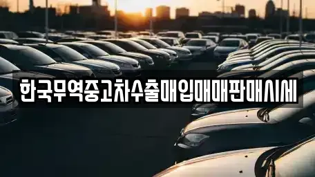 전라남도 곡성군 오곡면 중고차매입 전문 한국무역중고차수출매입매매판매시세