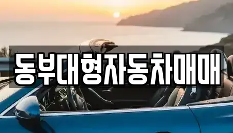 전라남도 광양시 옥곡면 중고차매매 전문 동부대형자동차매매