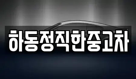 전라남도 광양시 진상면 중고차매매 전문 하동정직한중고차