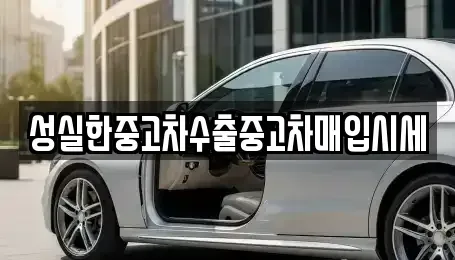 전라남도 담양군 월산면 중고차매입 전문 성실한중고차수출중고차매입시세