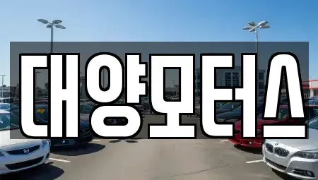 전라남도 목포시 금동1가 중고차 전문 대양모터스