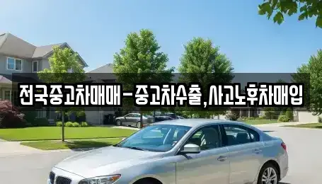 전라남도 순천시 남정동 중고차매입 전문 전국중고차매매-중고차수출,사고노후차매입