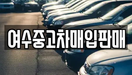 전라남도 여수시 안산동 중고차 전문 여수중고차매입판매