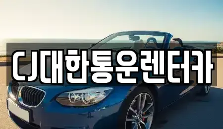 전북 군산시 신풍동 렌트카 전문 CJ대한통운렌터카