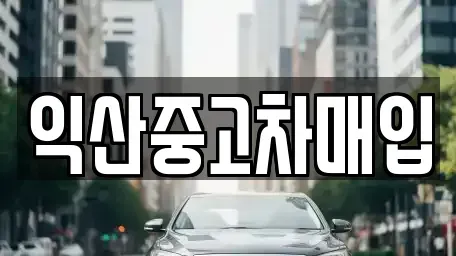전북 익산시 금강동 중고차매입 전문 익산중고차매입