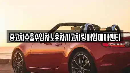 전북특별자치도 익산시 주현동 중고차매입 전문 중고차수출수입차노후차사고차량매입매매센타