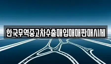 전북특별자치도 전주시 완산구 교동 중고차 전문 한국무역중고차수출매입매매판매시세